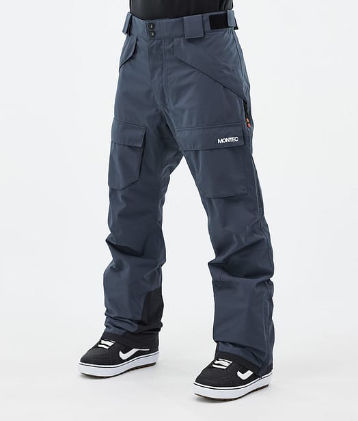 Kirin Spodnie Snowboardowe Mężczyźni Metal Blue