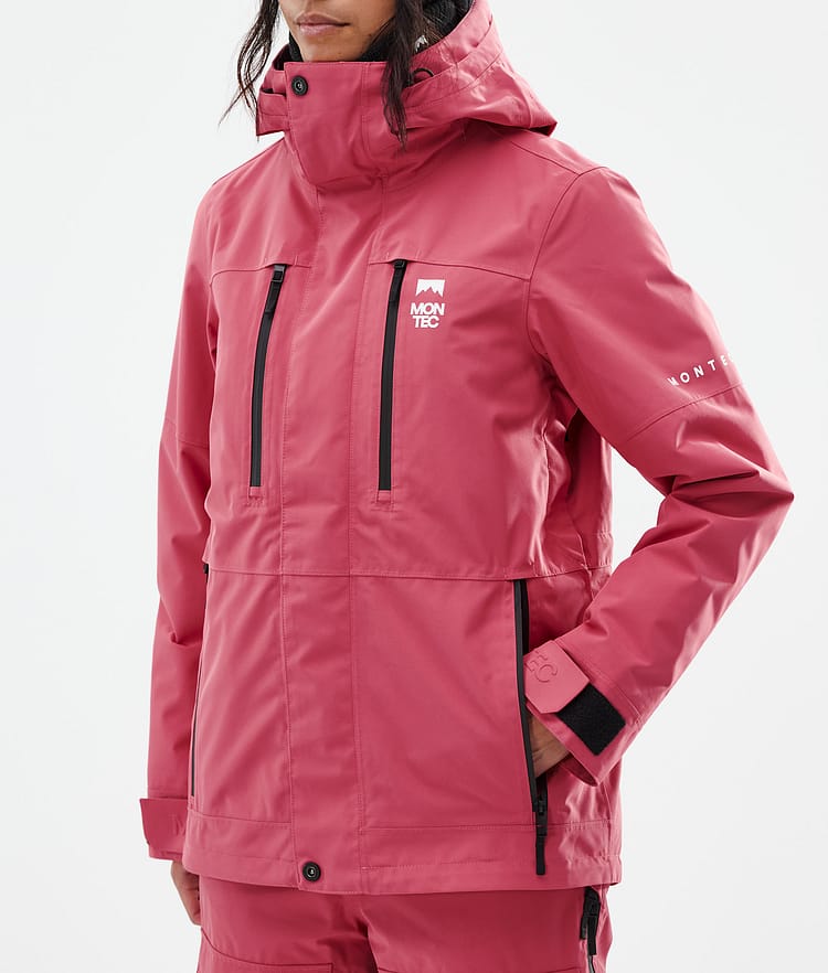 Fawk W Snowboardjakke Dame Light Red, Bilde 8 av 10