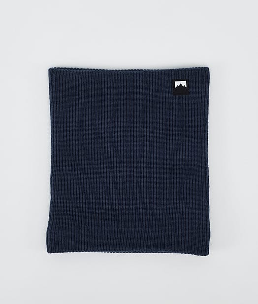 Classic Knitted Facemask Dark Blue