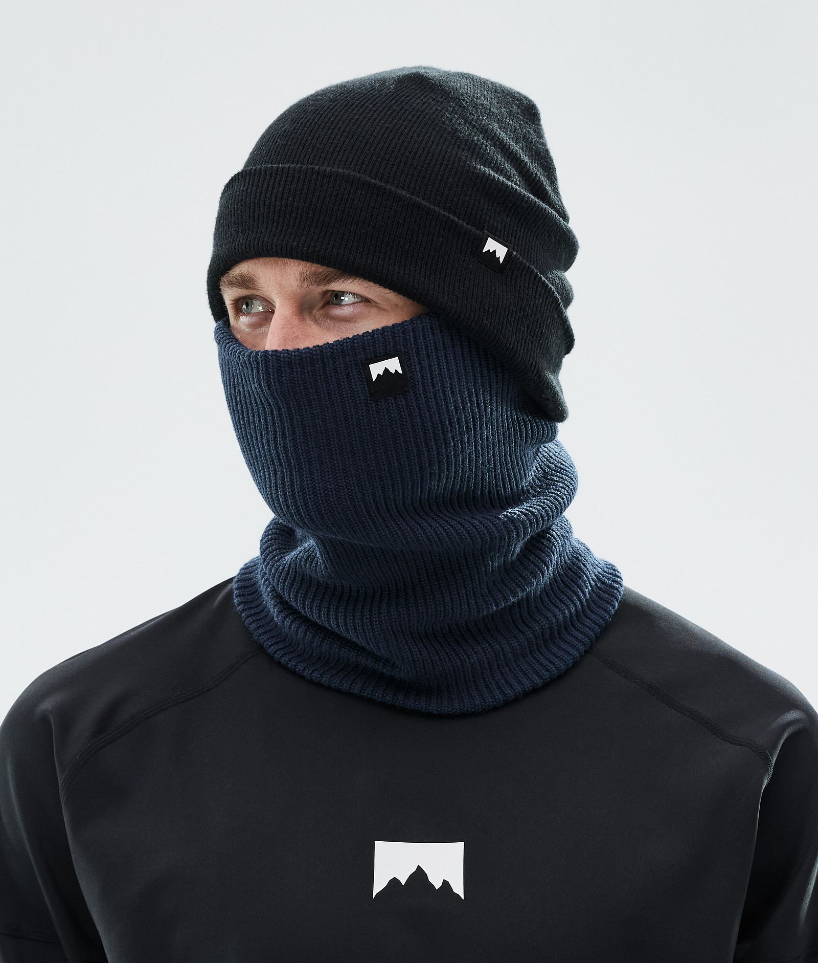 Classic Knitted Ansiktsmasker Dark Blue, Bilde 2 av 3