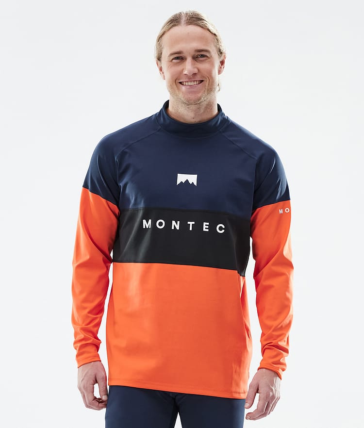 Alpha Base Layer Top Men Dark Blue/Black/Orange, Image 1 of 5