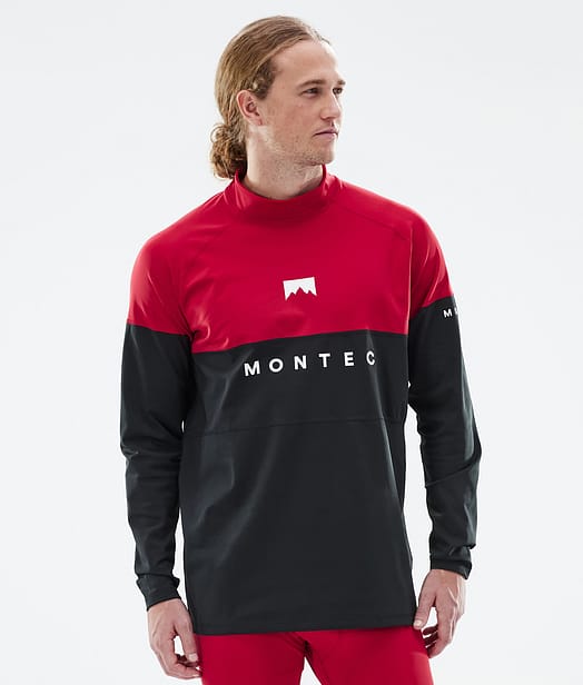 Alpha Base Layer Top Men Deep Red/Black