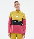 Alpha W Base Layer Top Women Yellow/Black/Light Red