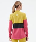 Alpha W Tee-shirt thermique Femme Yellow/Black/Light Red, Image 5 sur 5