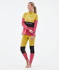 Alpha W Pantalon thermique Femme Yellow/Black/Light Red, Image 3 sur 7