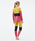 Alpha W Pantalon thermique Femme Yellow/Black/Light Red, Image 4 sur 7