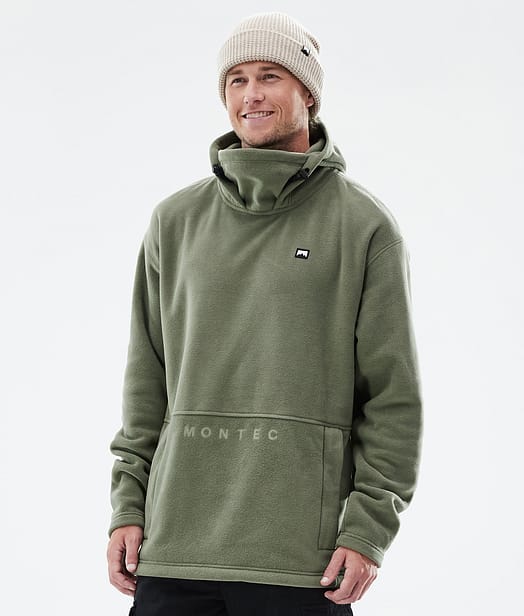 Delta Fleece Hoodie Herren Greenish