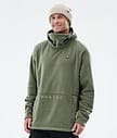 Delta Fleece Hoodie Men Greenish