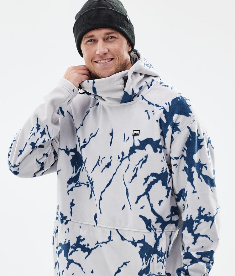 Delta Fleece Hoodie Men Ice, Image 2 of 7