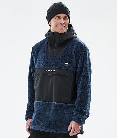 Lima Fleece Hoodie Men Dark Blue/Black