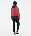 Lima W Fleece Hoodie Dames Light Red/Black, Afbeelding 4 van 8