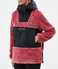 Lima W Fleece Hoodie Dames Light Red/Black, Afbeelding 7 van 8