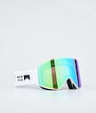 Scope Ski Goggles Men White W/Tourmaline Green Mirror