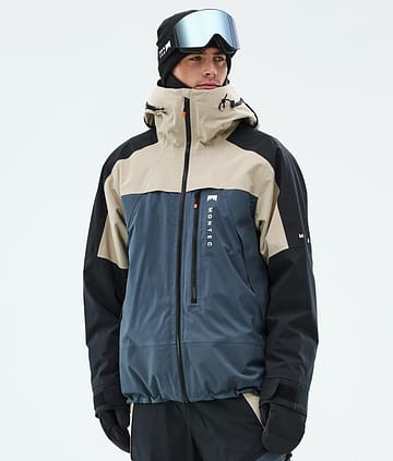 Oracle Ski Jacket Men Sand/Black/Metal Blue