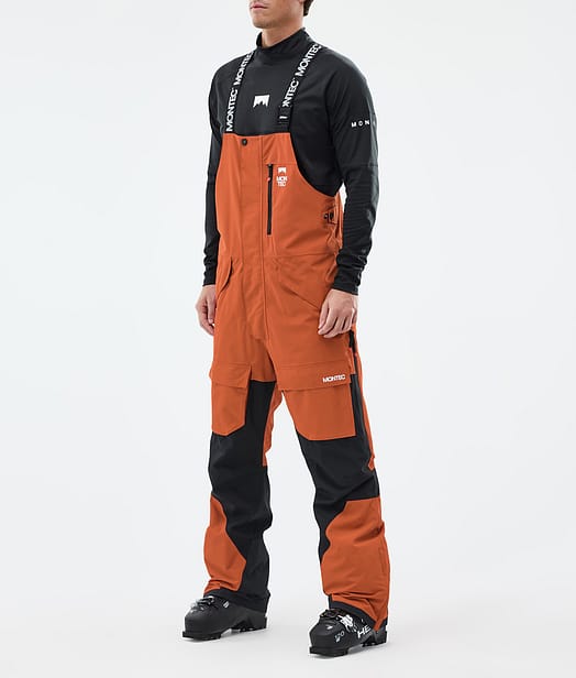 Fawk スキーパンツ メンズ Burned Orange/Black