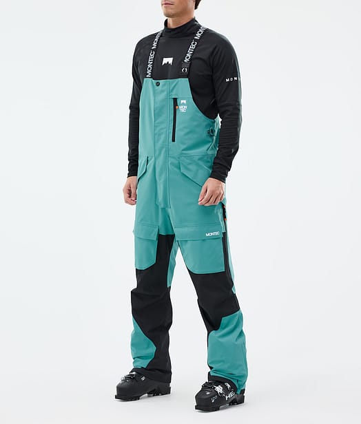 Fawk スキーパンツ メンズ Turquoise/Black