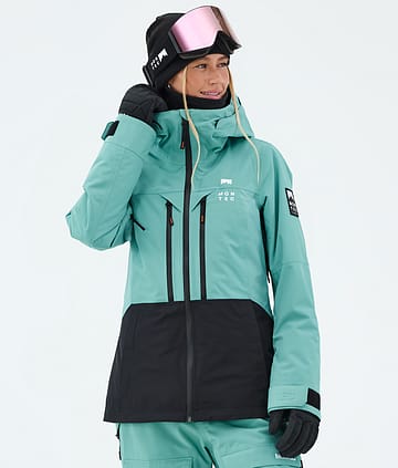 Moss W Ski Jacket Women Turquoise/Black