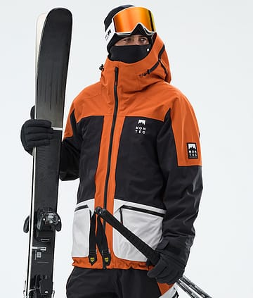 Morpheus Ski Jacket Men Burned Orange/Black/Light Grey