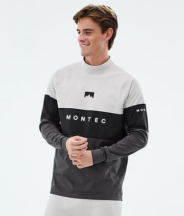 Alpha Base Layer Top Men Light Grey/Black/Phantom