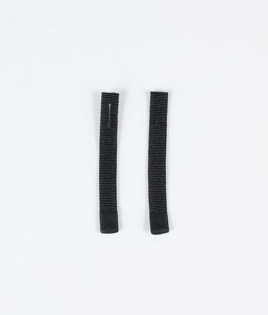 2pc Rips Tape Zip Puller Vervangingsonderdeel Black/Black Tip