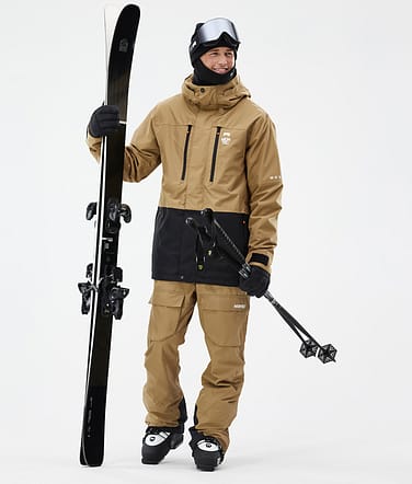 Fawk Ski Outfit Men Gold/Black