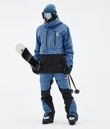 Fawk Ski Outfit Men Blue Steel/Black