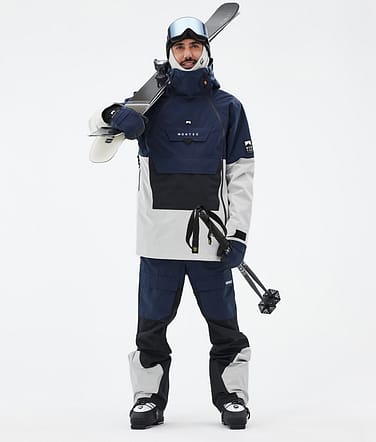 Doom Ski Outfit Men Dark Blue/Black/Light Grey