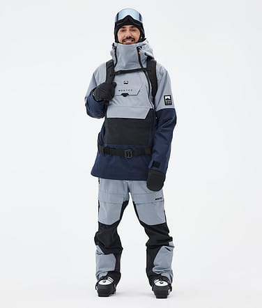 Doom Ski Outfit Herren Soft Blue/Black/Dark Blue