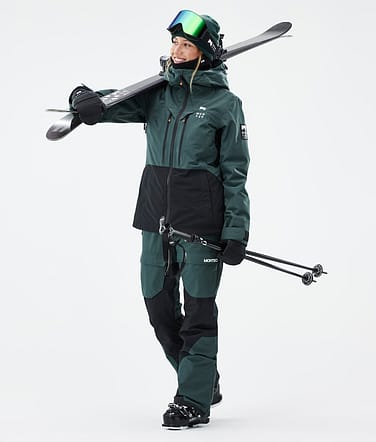 Moss W Ski Outfit Dame Dark Atlantic/Black