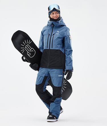 Moss W Snowboard Outfit Dame Blue Steel/Black